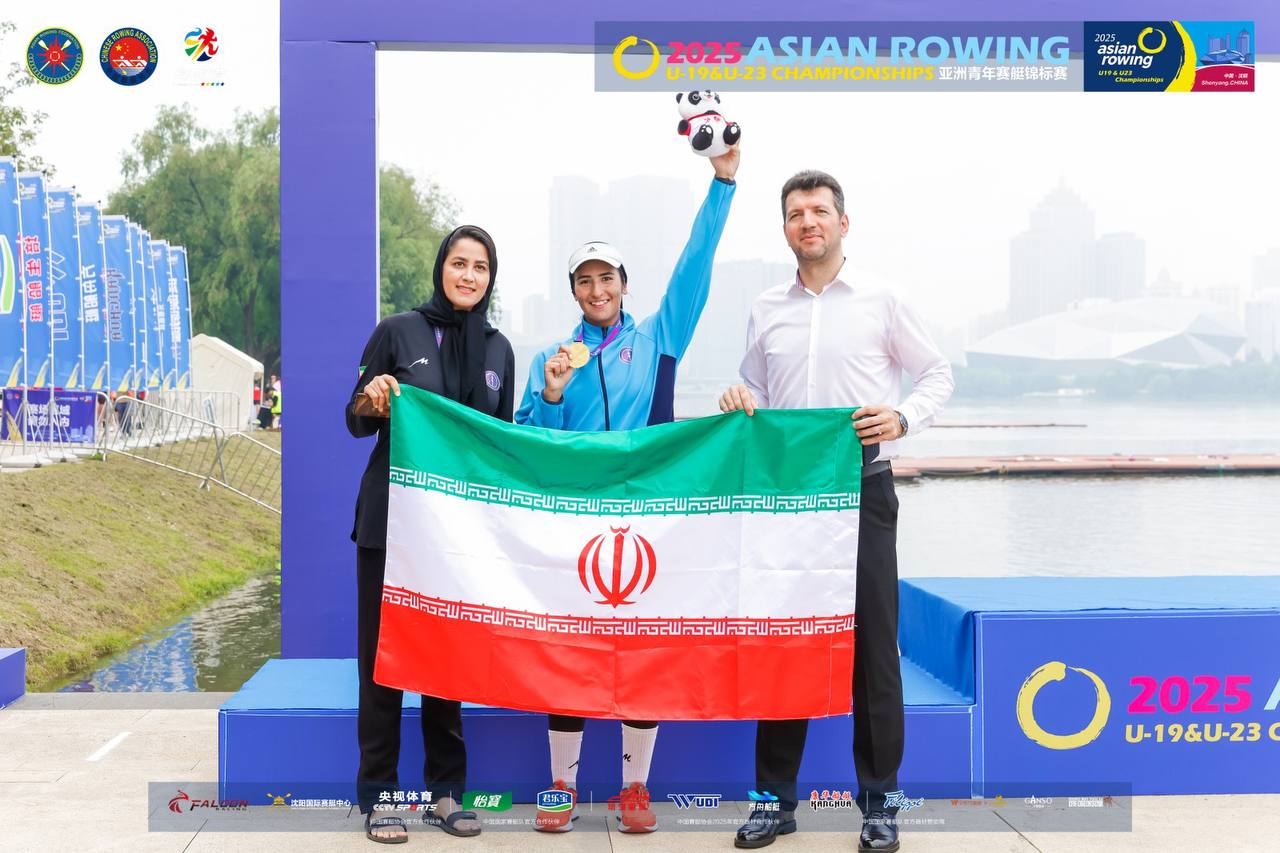 صید اولین طلای ایران توسط سها فخری در تکنفره روئینگ جوانان بانوان/ مدال نقره حاج حسینی و ملکی در دونفره زیر۲۳ سال بانوان 