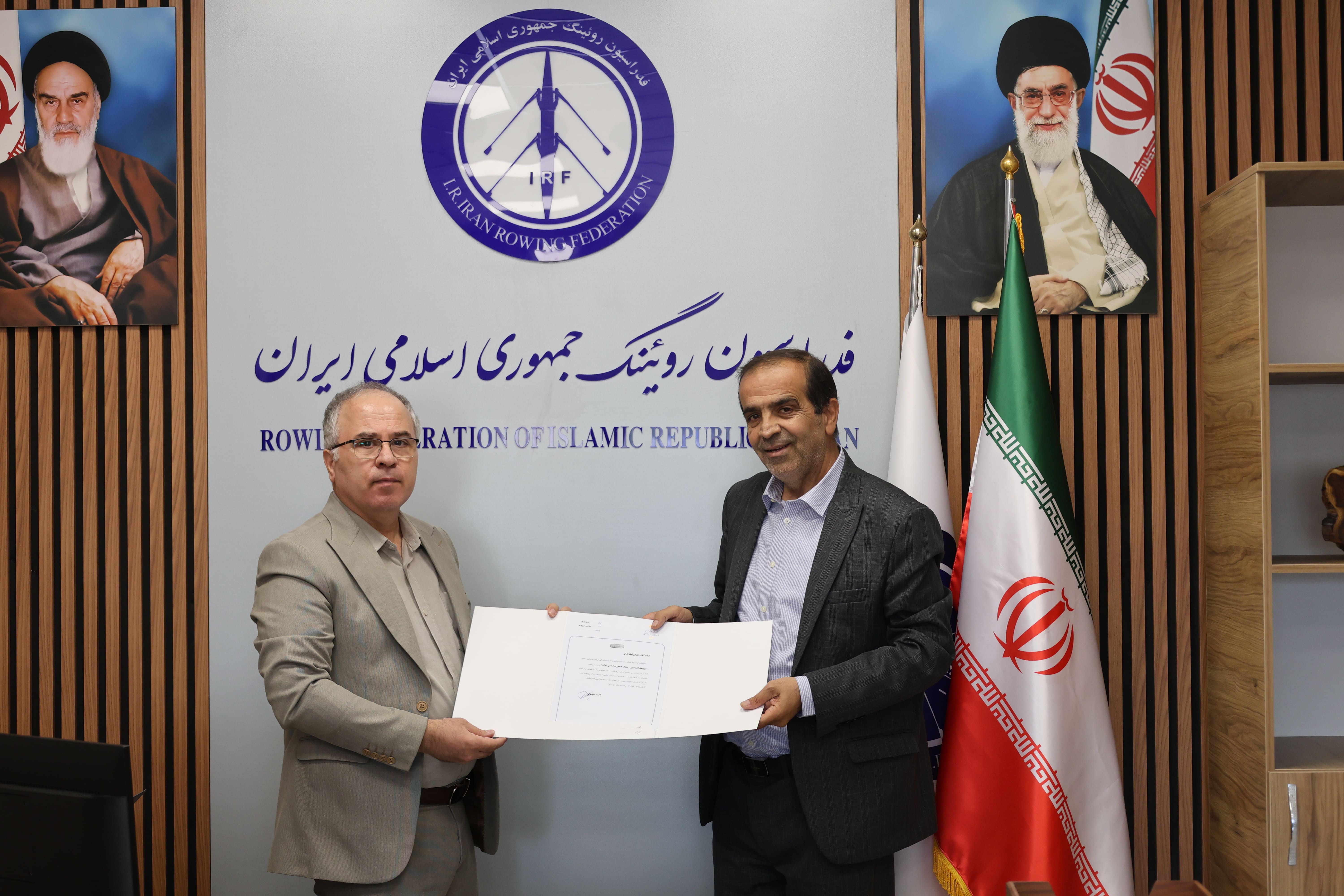 مراسم معارفه سرپرست فدراسیون روئینگ؛