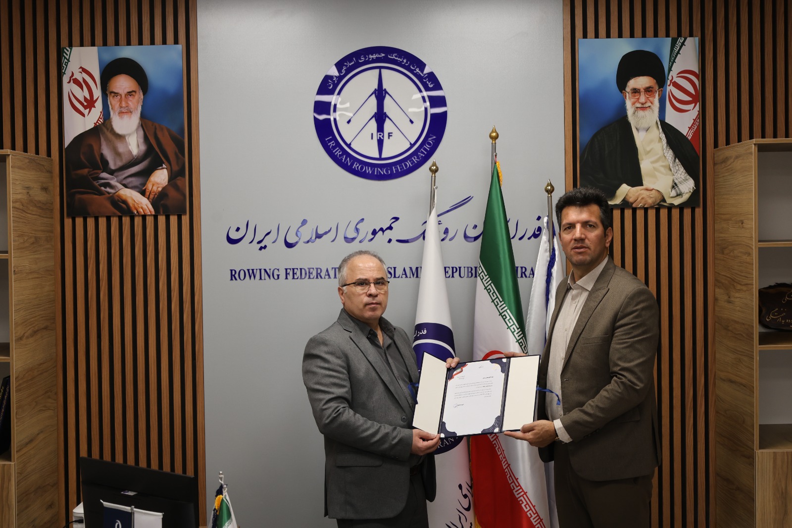 مراسم تودیع و معارفه رئیس جدید فدراسیون روئینگ برگزار شد