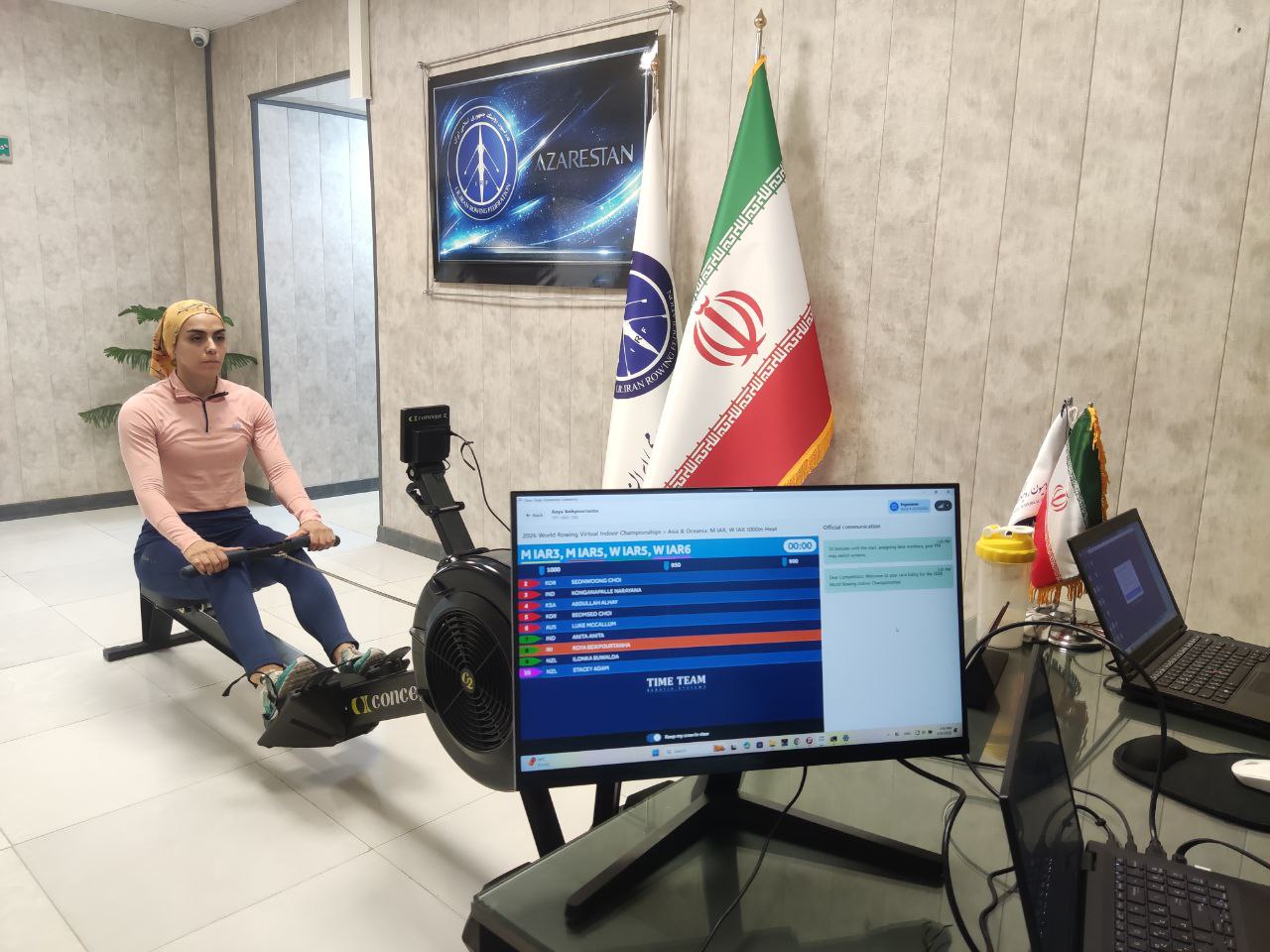 مسابقات قهرمانی پاراارگومتر قهرمانی جهان/ بیک‌پور در ماده یک دقیقه و هزار متر به فینال رسید